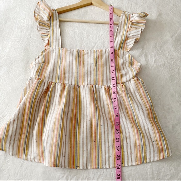 Vintage Style Stripe Babydoll Tank Top - Picture 4 of 10